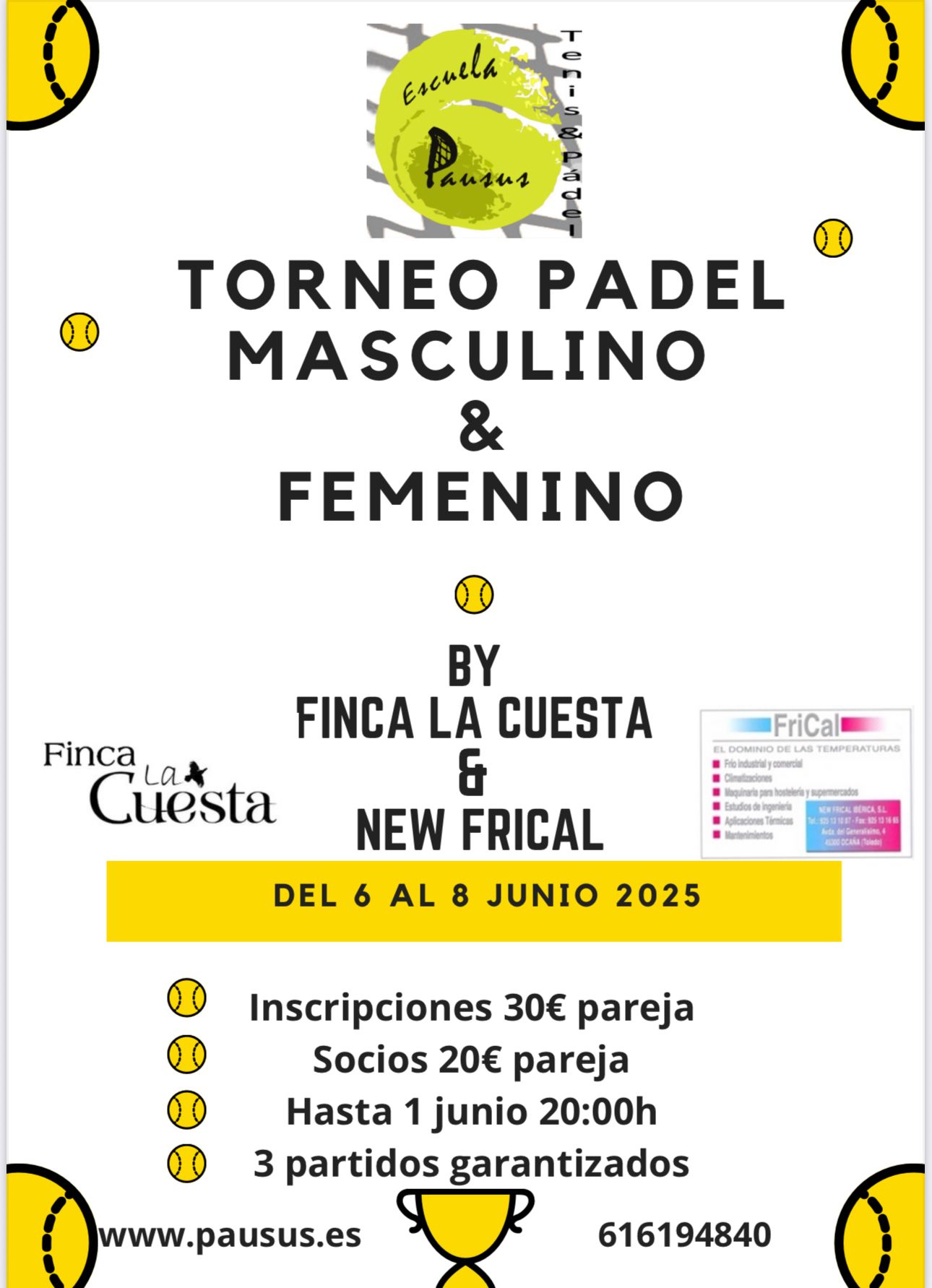 Torneo Pádel Masculino & Femenino
